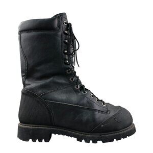 Iron Age Men's 10EEE Black Genuine Leather #2555 EH Safety Steel Toe Work Boots